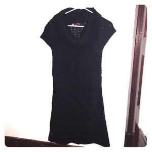 Black sweater dress