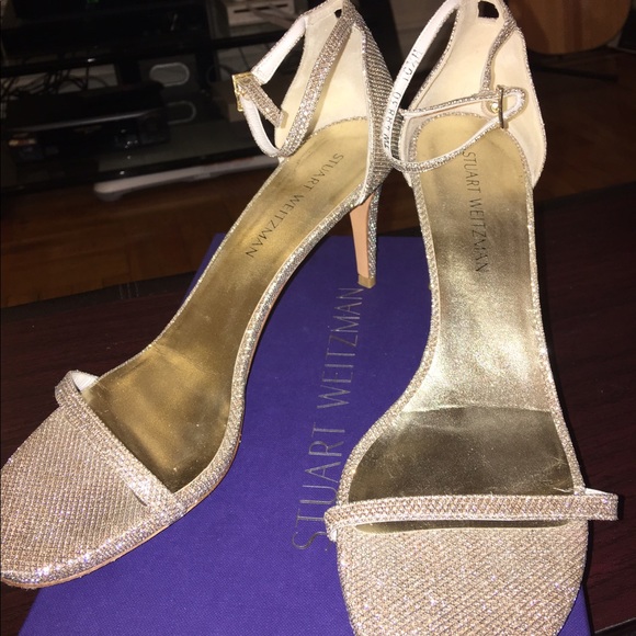 Stuart Weitzman like new!!!! Sparkly fun heels - Picture 1 of 4