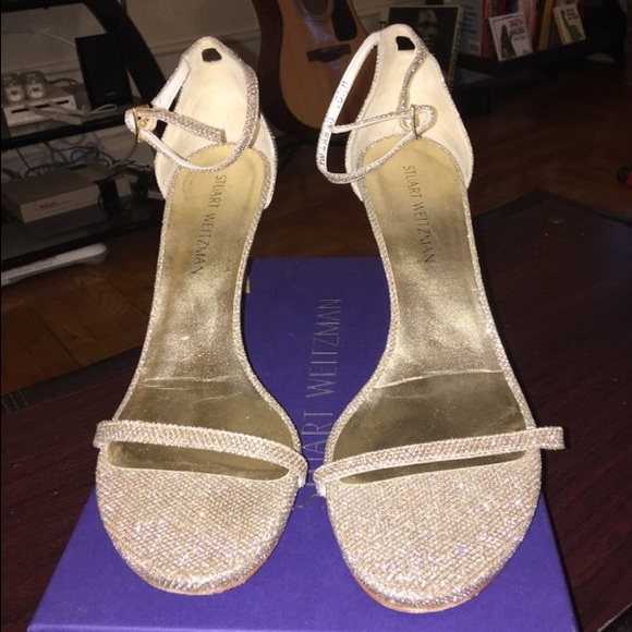 Stuart Weitzman like new!!!! Sparkly fun heels - Picture 2 of 4