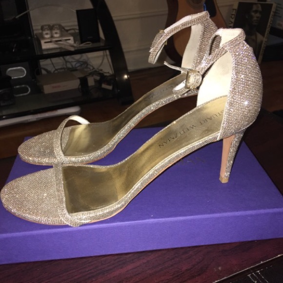 Stuart Weitzman like new!!!! Sparkly fun heels - Picture 4 of 4