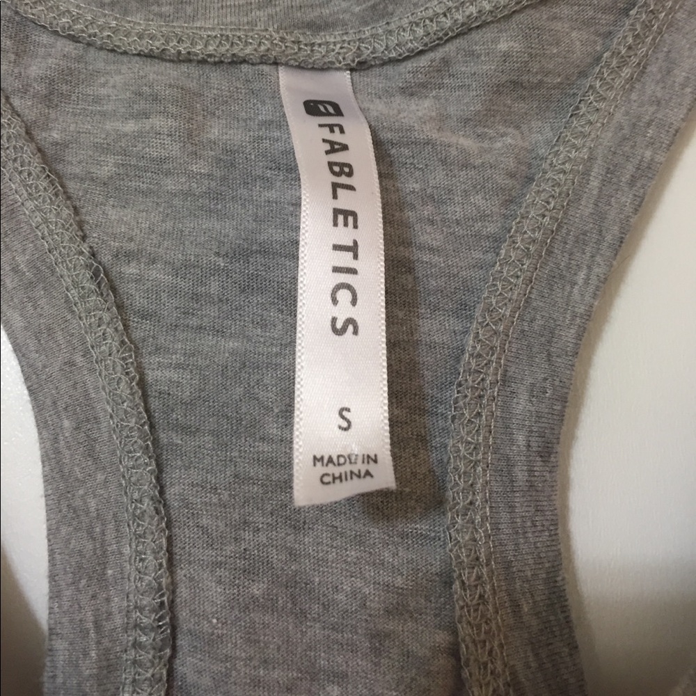 fabletics grey rose tank top - Picture 3 of 5