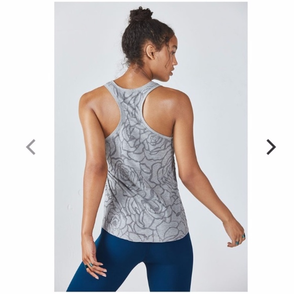fabletics grey rose tank top - Picture 1 of 5