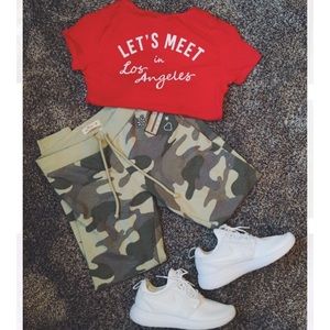Hollister camo joggers