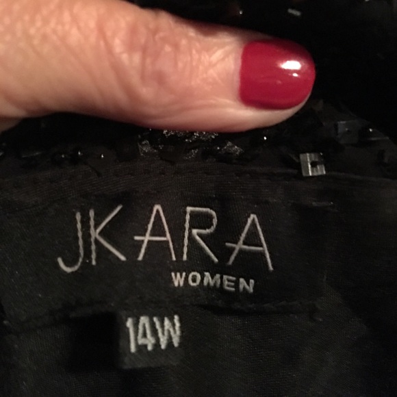 Black Sequined Formal Gown - Picture 2 of 2