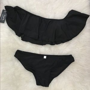 Off The Shoulder Ruffle Bikini