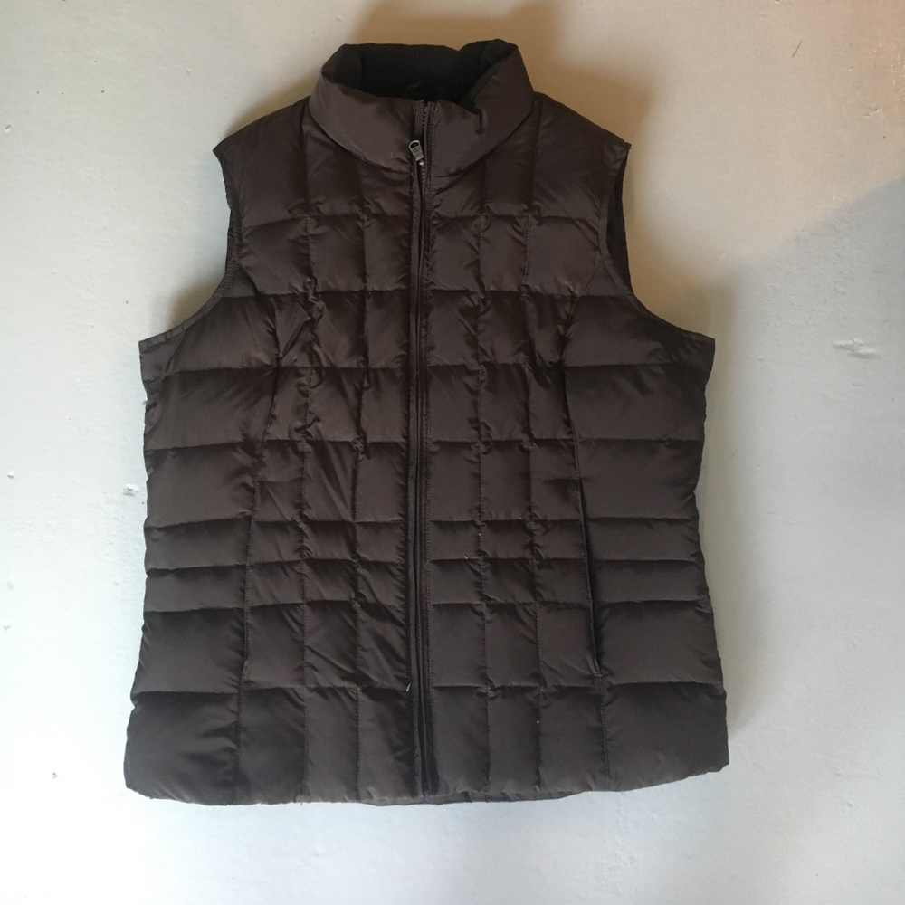 Eddie Bauer Brown Goose down Vest M