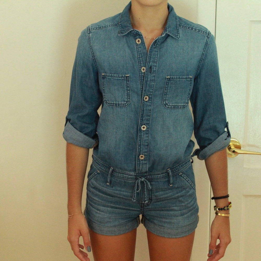 Denim Romper