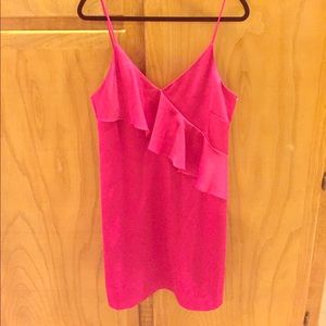 Pretty in hot pink dress