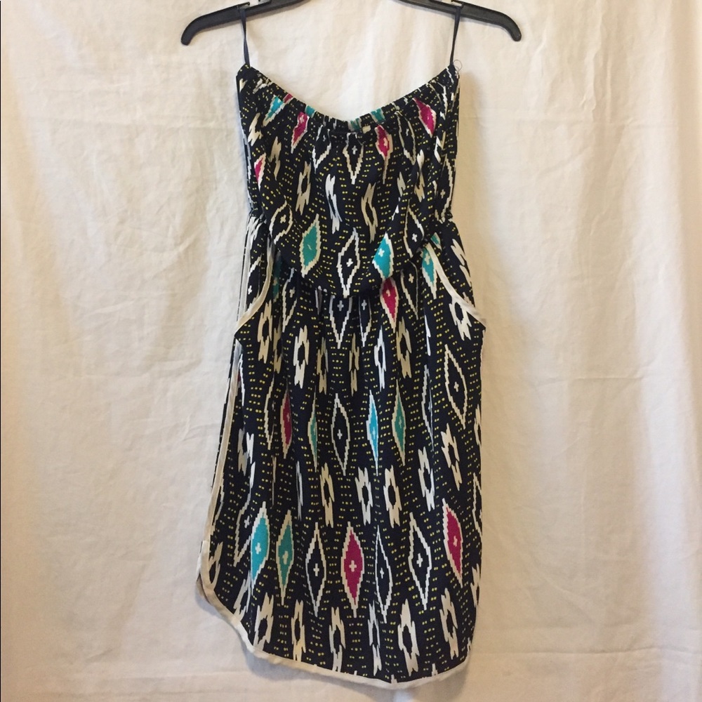 Aztec Strapless Dress