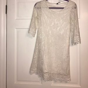 White lace dress