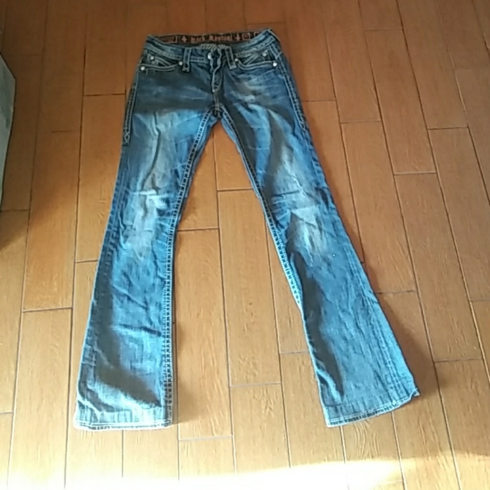 27" Rock Revival regular length Sasha Boot Jeans