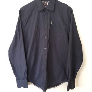 Men's Volcom Shirt Size Medium Grey long sleeve