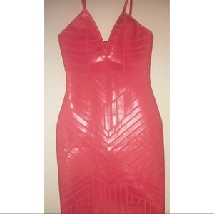Hot Pink Bandage Dress