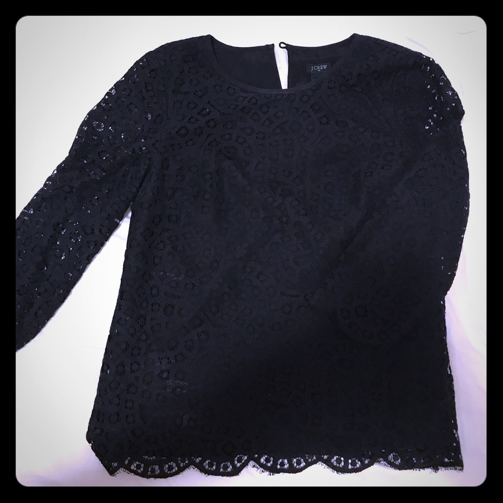 Black lace top