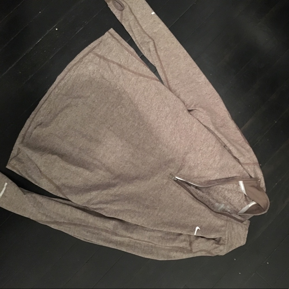 Brown Nike running jacket