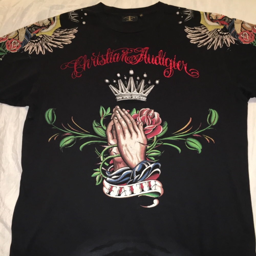 Christian Audigier T Shirt - 100% AUTHENTIC