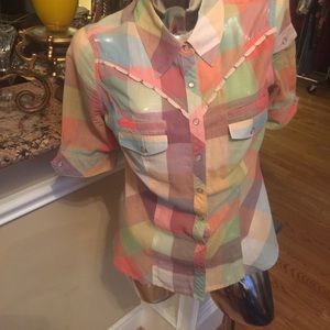 Rodeo Western snaps gorgeous boho short sleeve