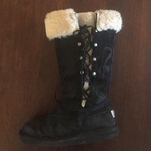 Black UGG Lace Up boots