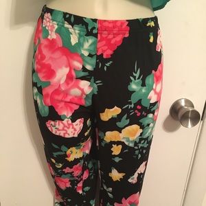 Floral leggings
