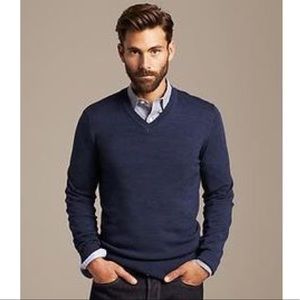 mens navy v neck sweater