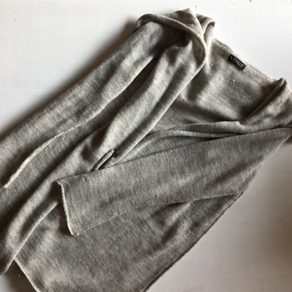 VENUS Cardigan with Vintage Safety Pin Enclosure