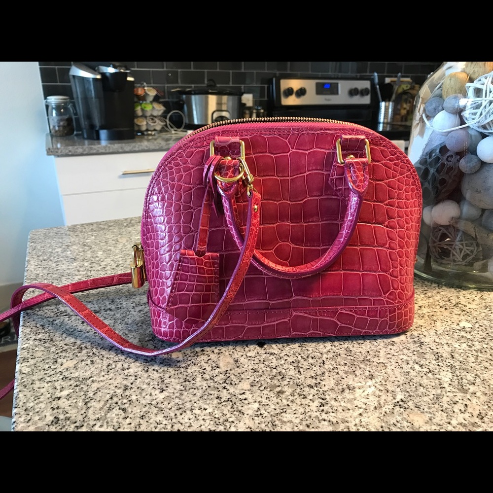 LOUIS VUITTON ALMA HANDBAG CROCODILE BB