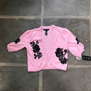 BNWT INC International Concepts Pink Shrug - Sz S