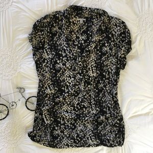 Halogen Tie Front Blouse (XL P)