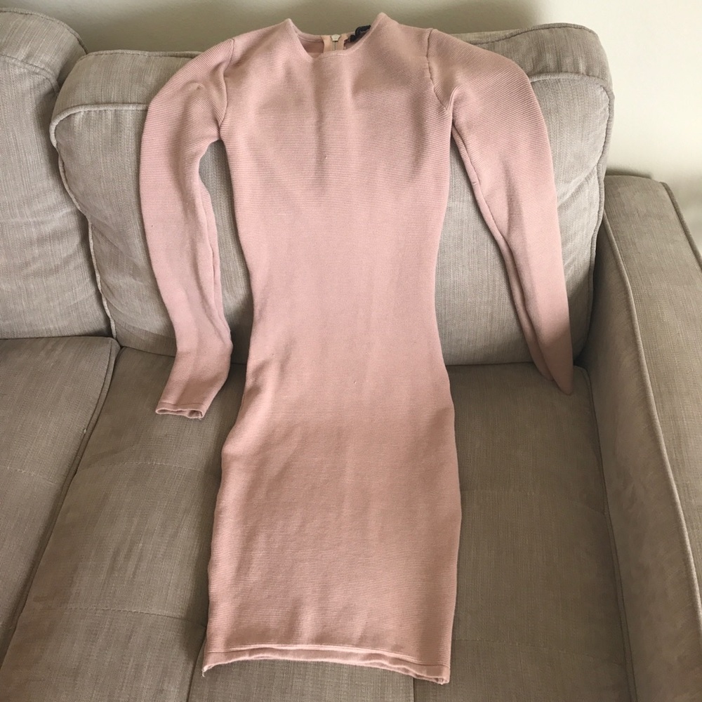 Long sleeve mini dress