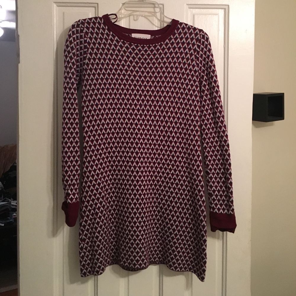 Long mod cloth sweater
