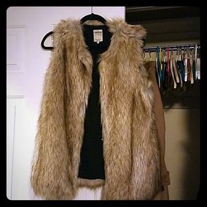 Faux fur vest