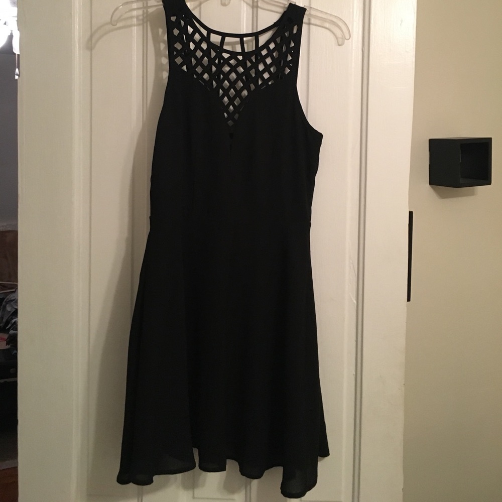 Black cocktail dress
