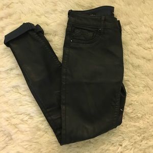 VIGOSS black coated skinny jeans waist24/length31!