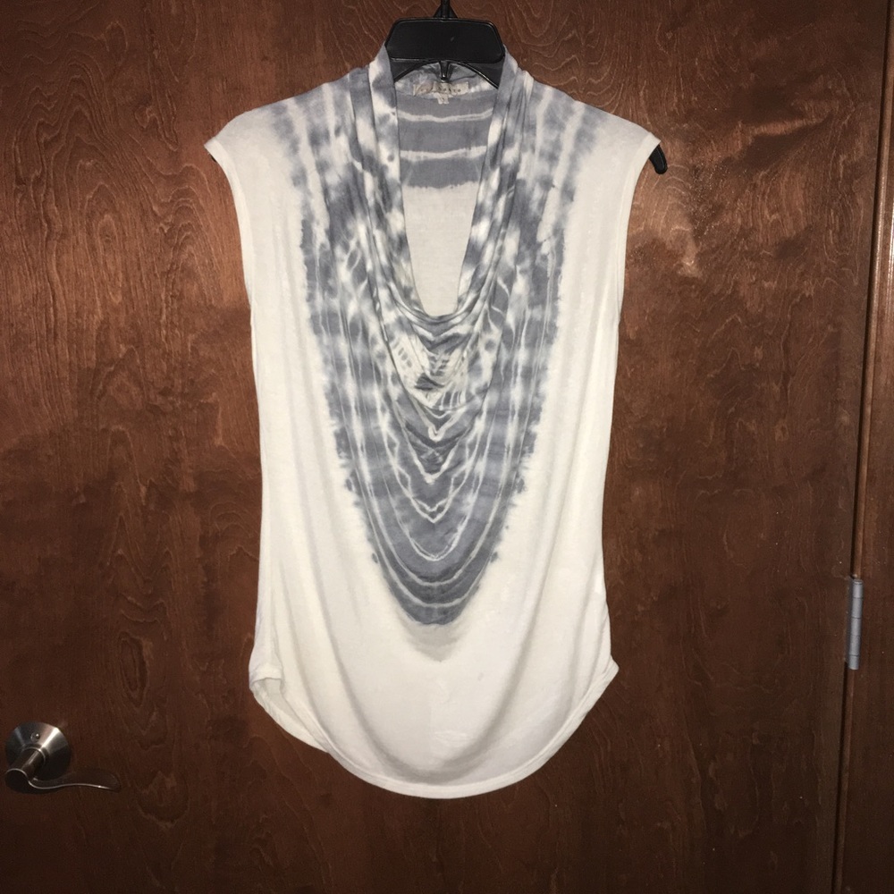 Red haute cowl neck tank