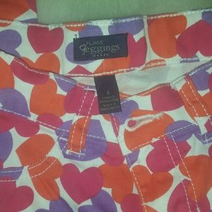 Children's place multi color hearts pants/jeggings