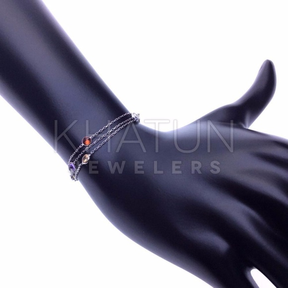 Sterling Silver Multi-Color Cubic Zirconia Stones - Picture 6 of 6