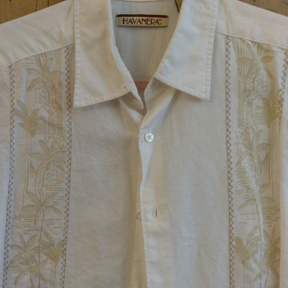 Men's Havanera Textured Linen Shirt!