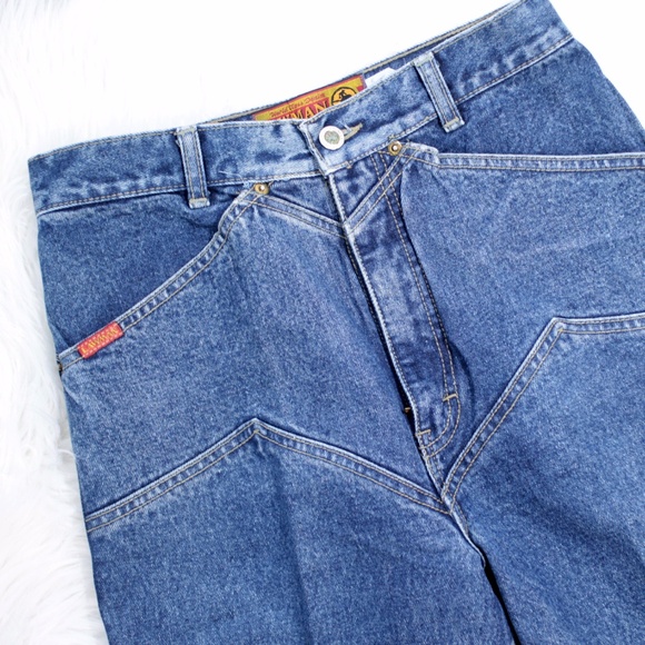SOLD Vtg High Waist Lawman Western Jeans  Jr 11 - Picture 1 of 7