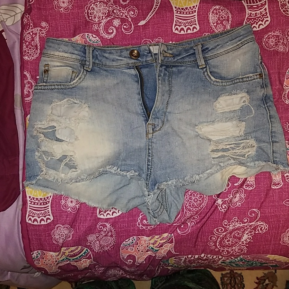 cheeky high rise shorts