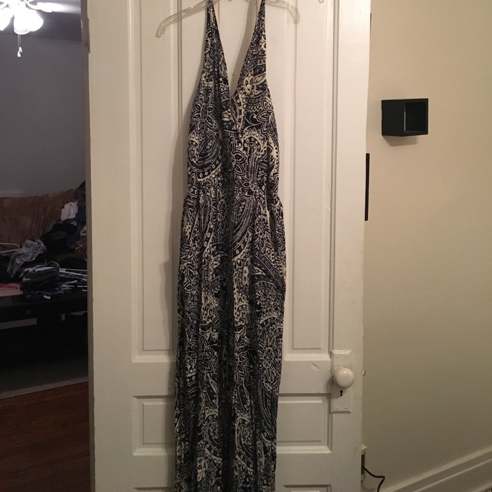 Printed maxi jumpsuit