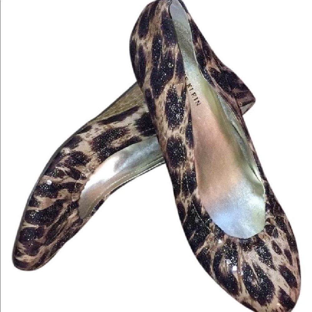 Anne Klein Leopard Low Wedge
