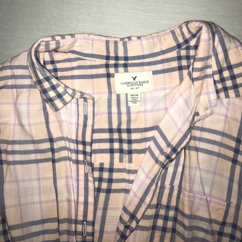 American Eagle Plaid Button Down - image 2