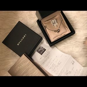 White gold bvlgari zero bracelet