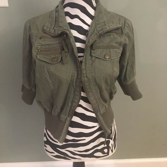 Maurices Jackets & Blazers - Army Green Zipper Jacket