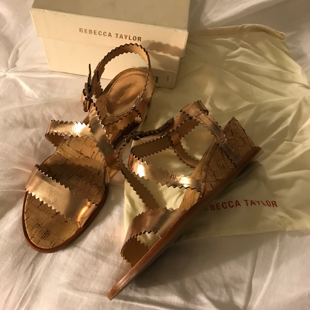 REDUCED! Rebecca Taylor Simona Wedge Sandals