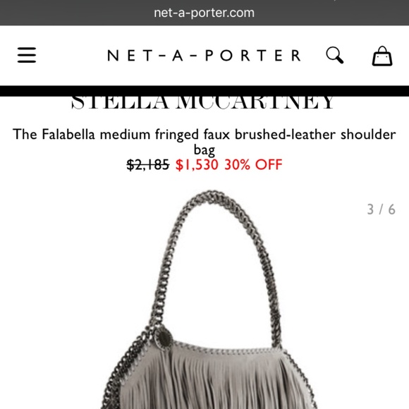 NWT Stella McCartney Falabella Leather Fringe Bag - Picture 7 of 8