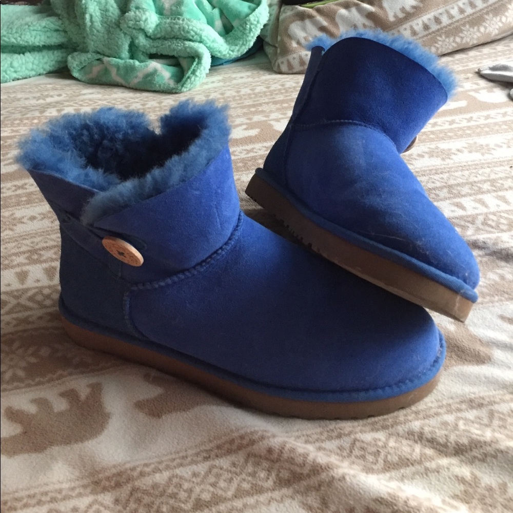 Electric blue ugg booties