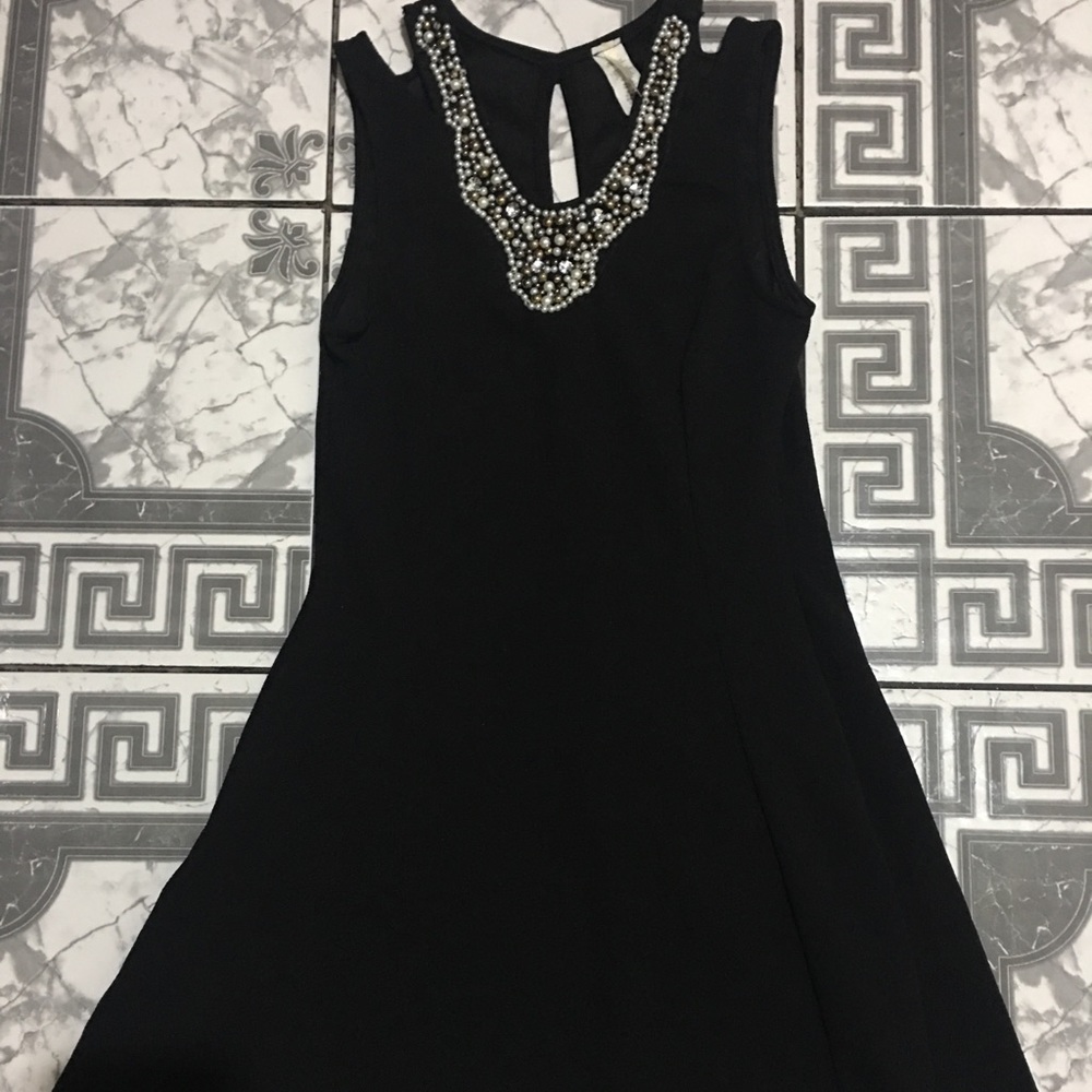 Black beaded dress