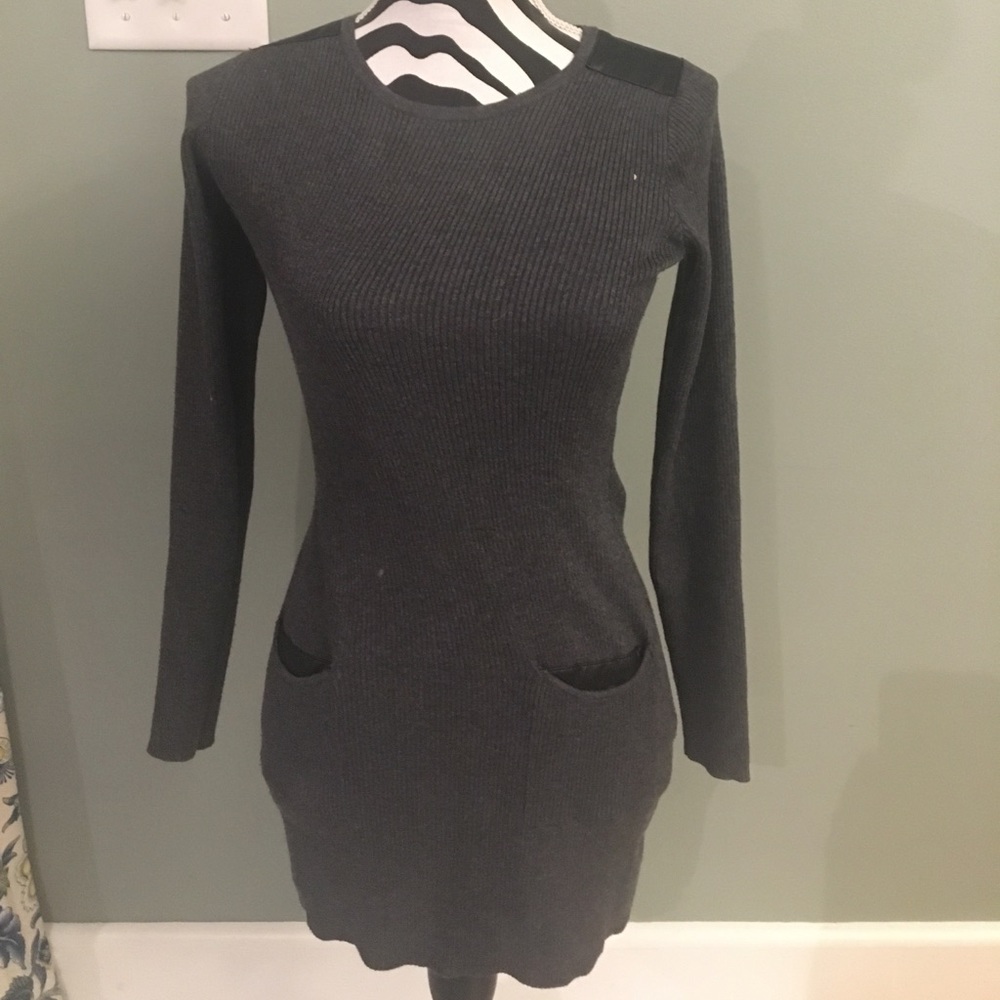 Black Bodycon Sweater Dress