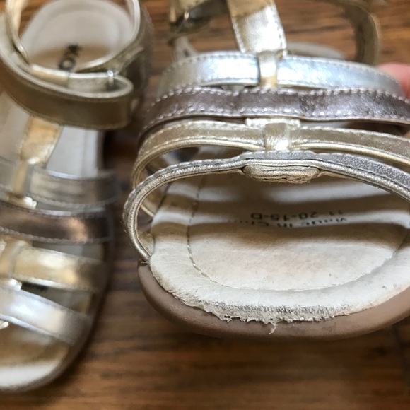 See Kai Run mixed metallic leather girl's sandal - Picture 6 of 6